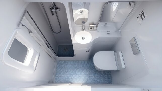 compact van bathroom small shower eco toilet minimal space smart design