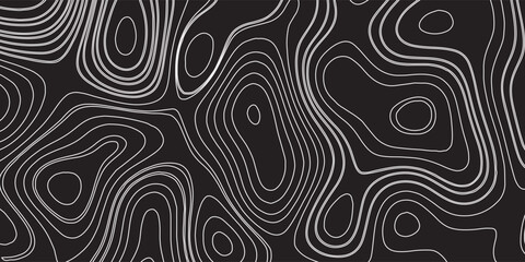 Fototapeta premium Abstract wavy background. Topographic contour background.vector modern eps10