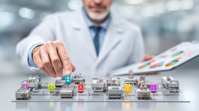 Detailed Study of Research Facility with 2D Model and Segmented Buildings