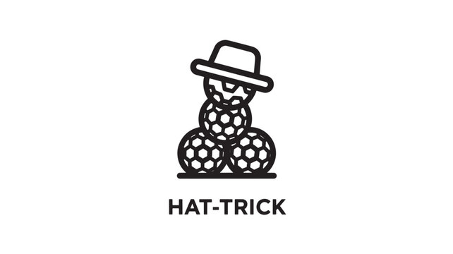 a creative illustration of a snowman made from soccer balls wearing a hat, perfect for sports, winter, or creative concept marketing and advertising materials