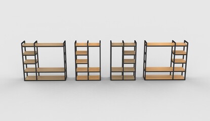 wooden ladder on white background © ahammadullah