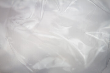 Obraz premium Extreme macro of plastic bubble wrap texture. Selective soft focus, shallow depth of field. Abstract dreamy background