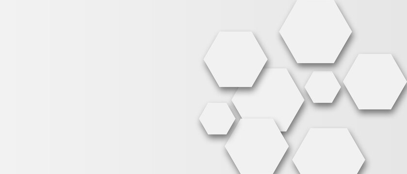 A textured white background featuring layered geometric oxygen glossy white and grey and abstract tech banner design