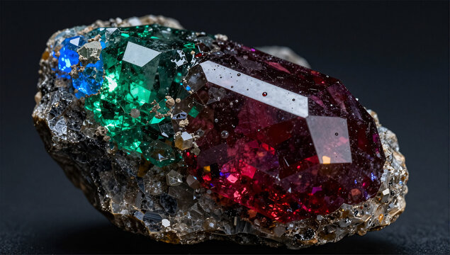 Raw Alexandrite Specimen Dual Lighting Comparison