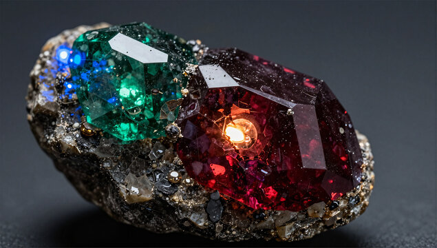 Raw Alexandrite Specimen Dual Lighting Comparison