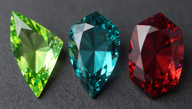 Modern Trillion Cut Alexandrite Dynamic Color Shift Series