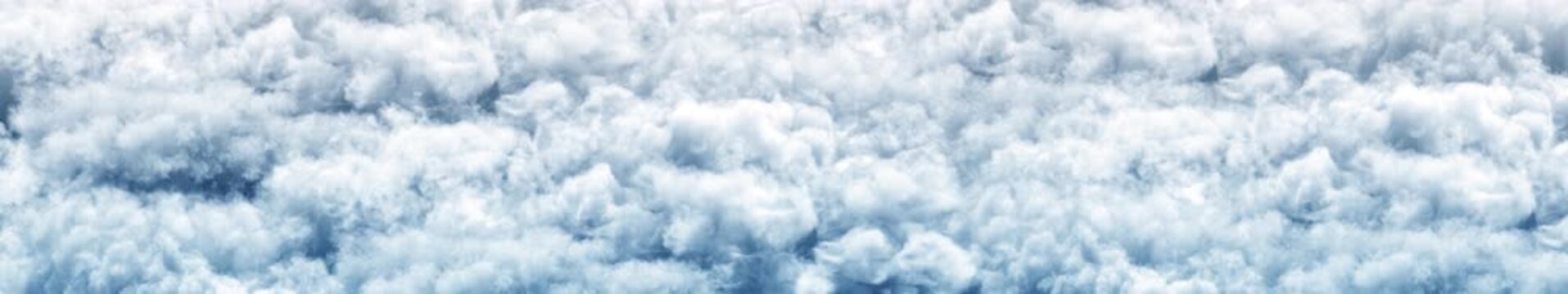 Cumulonimbus Cloudscape Aerial View with Dense Dramatic Storm Clouds Background