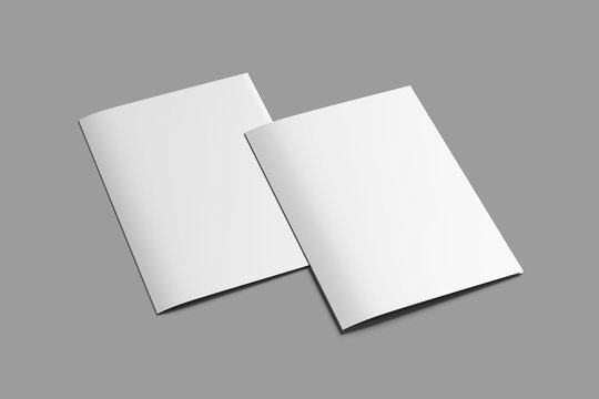 Minimalist Bifold Brochure Mockup in Industrial Style