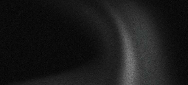 Black white grainy gradient background with blurred noise texture for header poster banner cover and backdrop wallpaper design