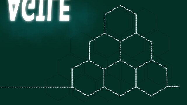 Agile methodology business concept with hexagon infographic