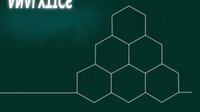 Business analytics concept with hexagon infographic and motion