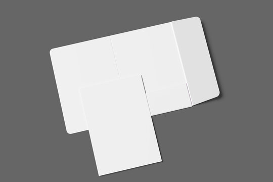 Minimalist Presentation Folder Mockup in Industrial Style