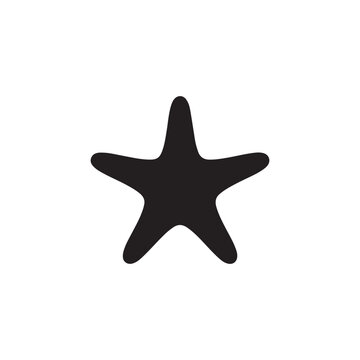 Star fish silhouette icon vector flat illustration design.Adobe Illustrator Artwork