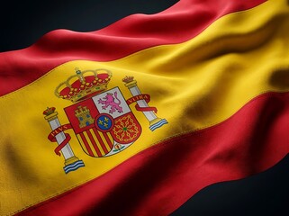 Spain flag. For European travel, national holidays, Spanish culture, and political or sporting event