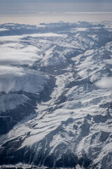 Fototapeta premium Alp, Mountain, Aerial