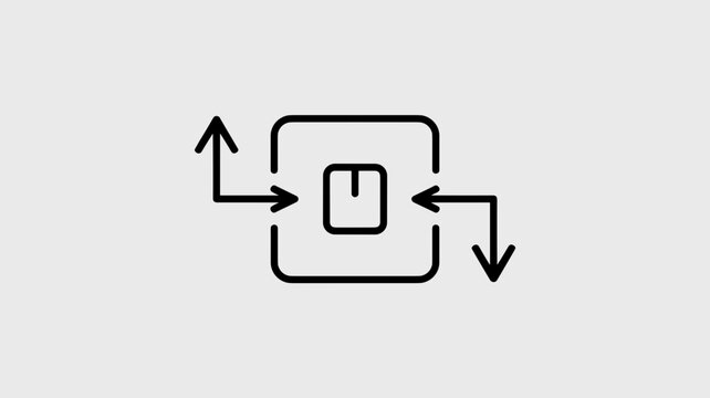 Clean light switch plate and arrow symbols - Great for wayfinding, facility management, or electronic device interfaces.