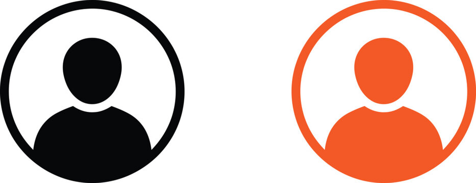 User profile icon set Vector