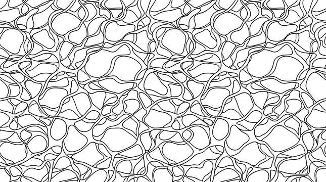 Abstract tangled wire pattern