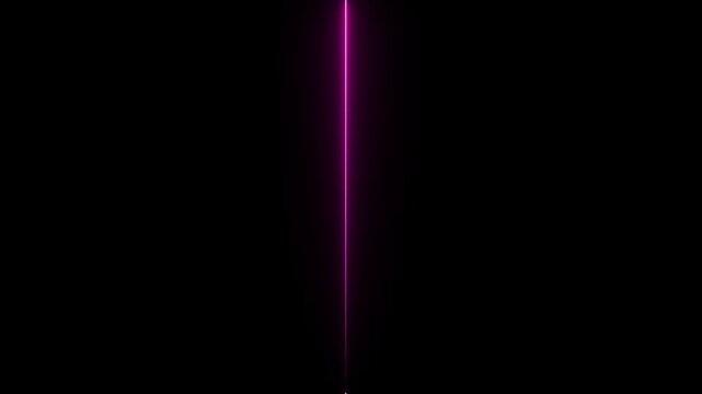 glowing neon Straight neon lazer animation of horizontal line, straight neon lazer line, seamless loop.