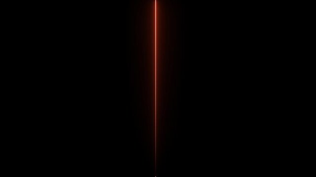 glowing neon Straight neon lazer animation of horizontal line, straight neon lazer line, seamless loop.