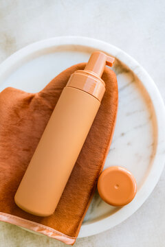 Self Tan Lotion  and Glove .Self Tanning Foam 