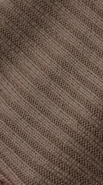 natural fabric cotton woolllen textile knitted cloth vertical video.