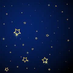 Fototapeta premium Gold sparkling star confetti.