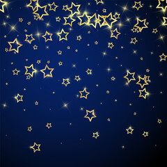 Fototapeta premium Christmas spirit. Scattered falling stars.