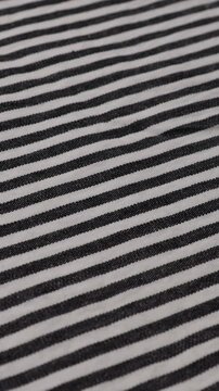 zoom cotton or linnen natural fabric textile background vertical video
