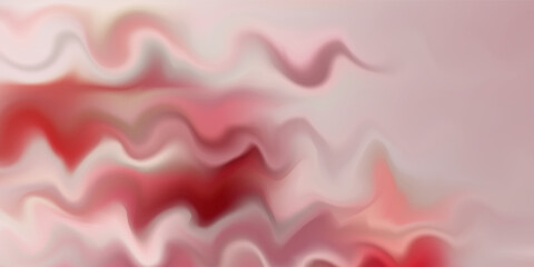 Pink strawberry yogurt or ice cream surface texture with wave pattern. Milk creamy sweet fruit and berry product. Soft and frozen sorbet or dairy pudding smooth top. Realistic vector background. © Dul