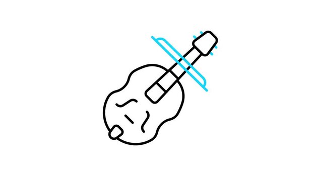 String Instrument Animated Video Icon