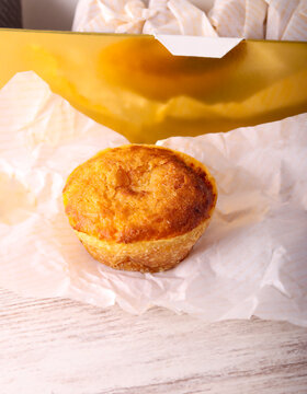 Traditional, small Portuguese sweet tart from Mafra