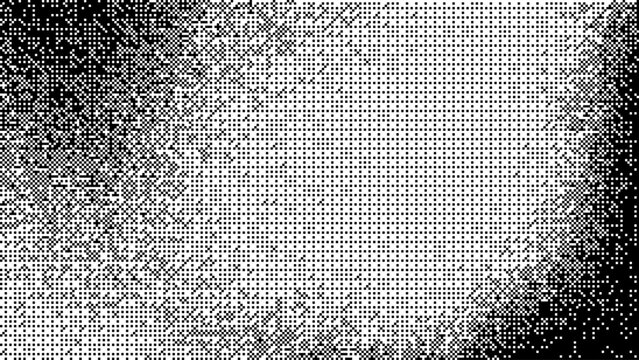 Corner illuminated halftone dot pattern with dark shadow gradient