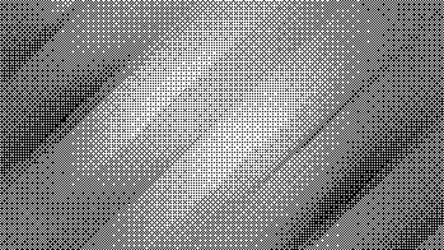 Diagonal striped halftone pattern with black and white dots