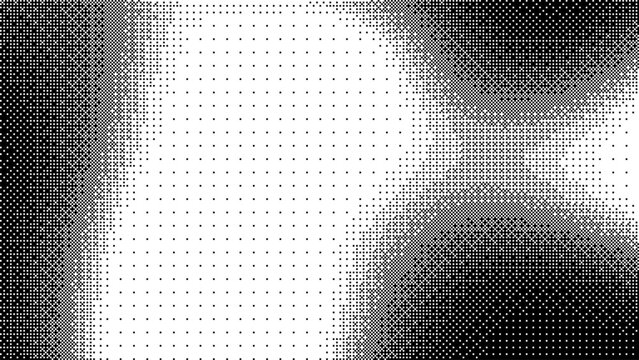 Vertical halftone gradient pattern with black and white dots