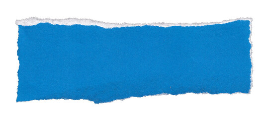 Fototapeta premium Blue Ripped Torn Paper Edge Label Banner PNG Transparent