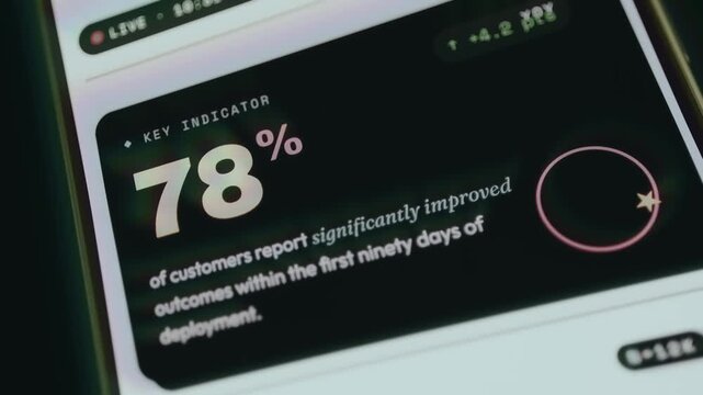 Key performance indicator related to costumer outcomes following a product deployment