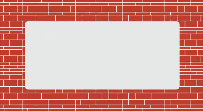 Brick wall background. Brick wall with blank copyspace. Brick wall pattern. Seamless brick wall.