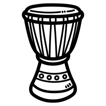 african drum illustration