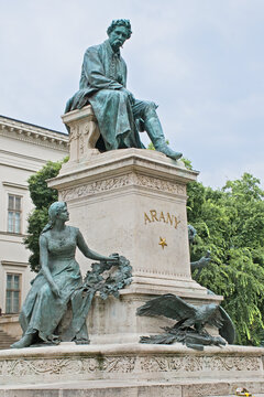 Janos Arany memorial in Budapest, Hungary