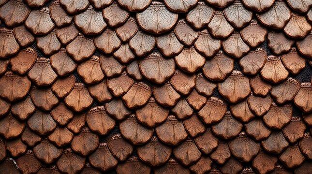 brown leather scale texture background pattern