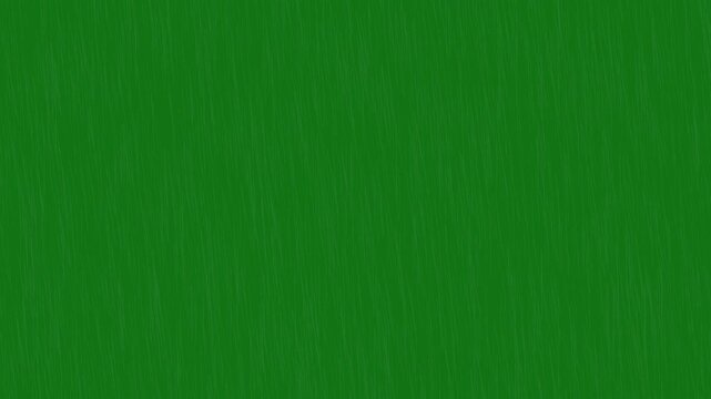 Realistic falling rain on gren skin background, heavy rainfall storm effect, seamlessly looped rain animation, perfect for film, digital composition, projection mapping