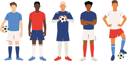 footbal players set © Olena Dumanchuk