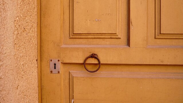 rustic wooden door as a background