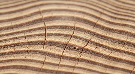Wood grain cross section. Wood texture of cut tree. Closeup of tree trunk rings.  © shazam