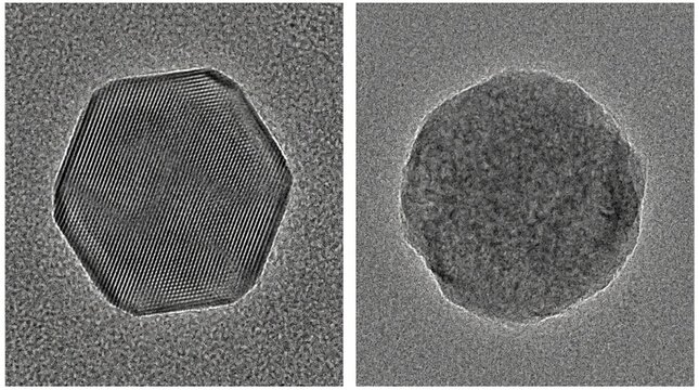 Crystalline Drug Nanoparticle Amorphous Comparison TEM