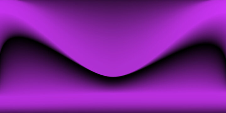 Abstract gradient podium background. Violet, purple and lilac empty 3d studio backdrop. Clean scene for product presentation mockup template. Vector illustration.