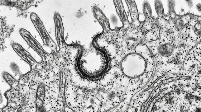 Hepatocyte Lipid Vesicle Endocytosis Pathway TEM