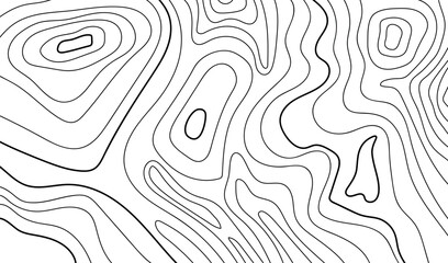 Landscape geographic icons that depict the terrain texture. topographic map of the area © Anminsi