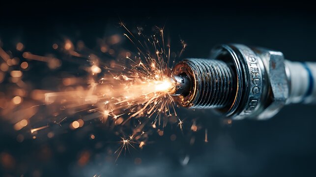 Electric Spark from a Car Spark Plug